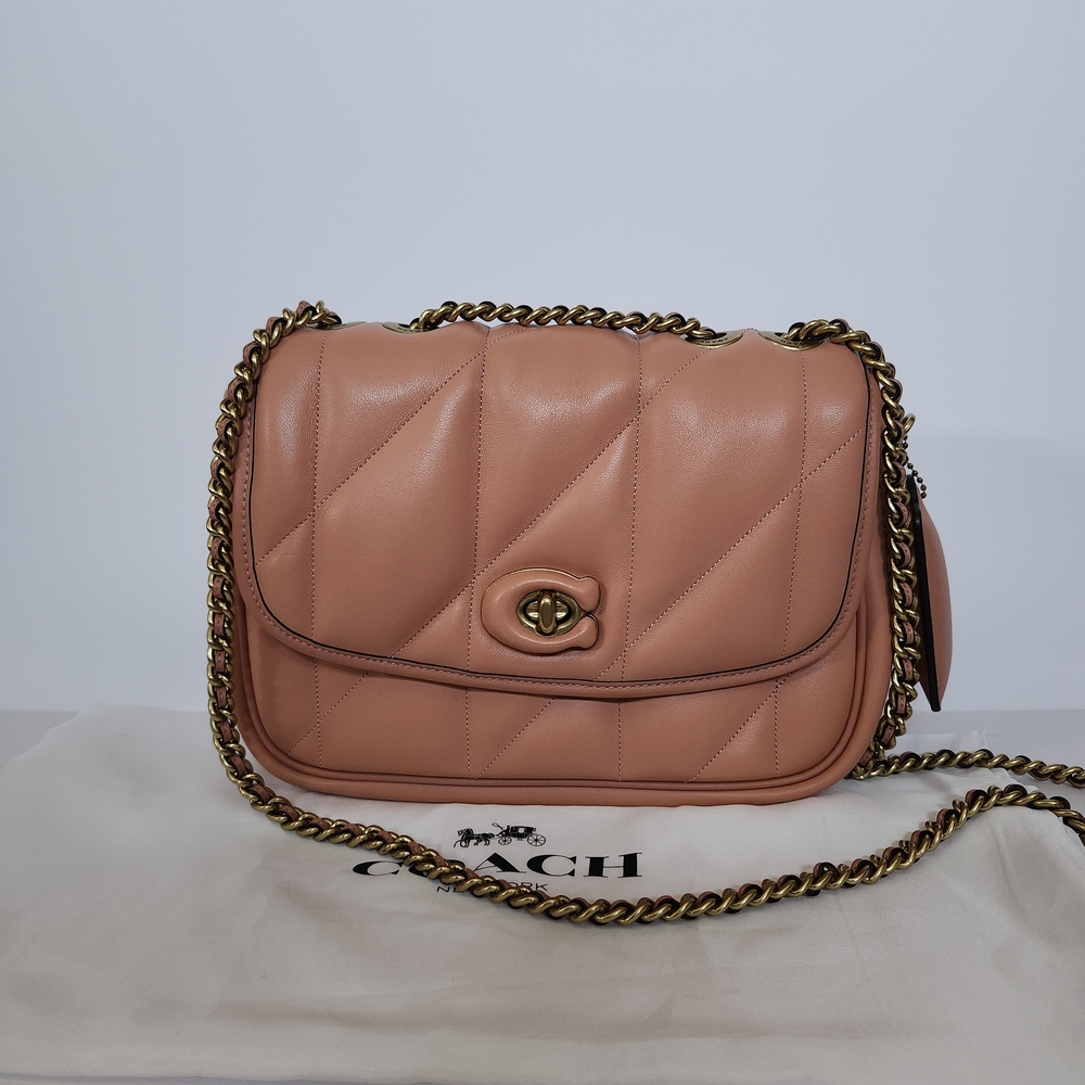 COACH - Authentic Preloved Coach Pink Quilted Leather Shoulder Bag